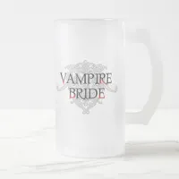 Vampire Bride Frosted Glass Beer Mug