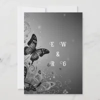 Whimsical Butterfly Garden Wedding  Invitation