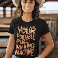 The Blazing Portable Fire-Making Machine T-Shirt