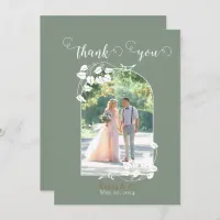 Personalized Wedding Flat Thank You Card