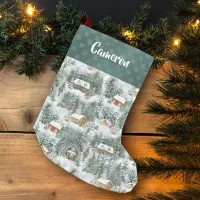 Rustic Cabin Woodland Country  Small Christmas Stocking