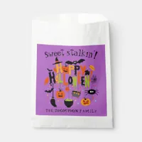 Sweet Stalking Cute Halloween Trick Treat Goodies Favor Bag