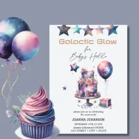 Galactic Celestail Cosmic Stars Baby Shower Invitation