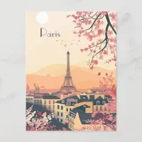 Travel to Paris Postcard