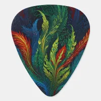 Colourful Feather pattern Guitar Pick