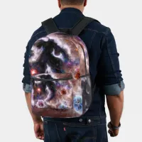 A Captivating Abstract Galactic Nebula Printed Backpack
