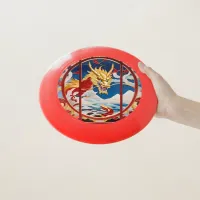 Fire breathing dragon Gold And Red Wham-O Frisbee