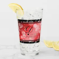 Elegant 40th 80th Ruby Wedding Anniversary Glass