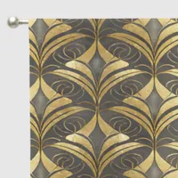 Glam Art Deco Black Gold ID1033 Blackout Curtains