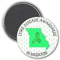 Missouri Lyme Disease Ribbons Awareness Magnet