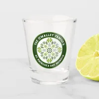 Shamrock Mandala St. Patrick's Day Family Party Shot Glass