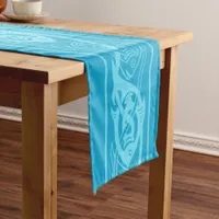 Celtic Knotwork Fish in Blue  Table Runner