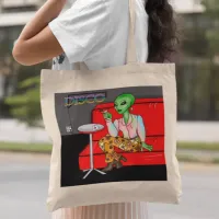 1970's Retro Extraterrestrial in Disco Lounge    Tote Bag