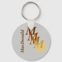 Keychain - Monogram with surname