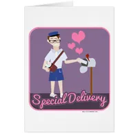 Special Delivery Cute Cartoon Mailman Design