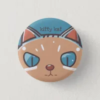 Kitty Cat Faced Button