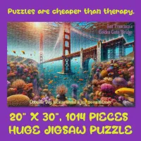 San Francisco’s Golden Gate Bridge Underwater Jigsaw Puzzle