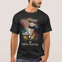 *~* Attitude Cool Cat DRUMMER AP91 Percussionist  T-Shirt