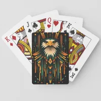 Geometric Eagle Illustration Poker Cards