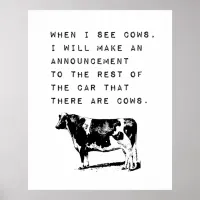 ..., Cow Lover Meme Poster