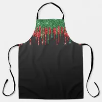 Christmas Glam Glitter Dripping Apron