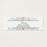 Aqua Flourish Personalized Business Stationery