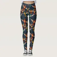 Golden Hummingbird Leggings