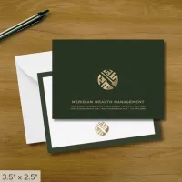 Modern Minimalist Luxury Business Note Card