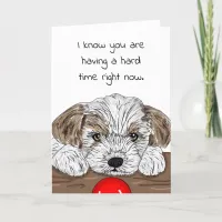 Hand drawn Puppy | Having a Hard time Card