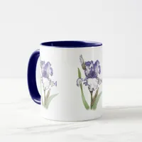 Purple Ruffled Iris Mug