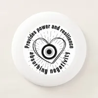 Rays, Heart , Black Evil Eye protection monogram | Wham-O Frisbee