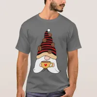 Coffee Bean Hat Coffee Drinking Gnome T-Shirt