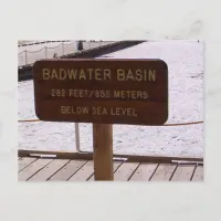 Basin Sign Postcard