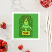 Celtic Christmas Tree Paper Napkin