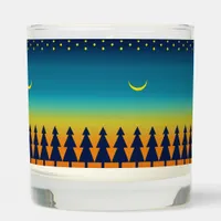 Southwest Sunset Pines with Moon and Stars Scented Candle