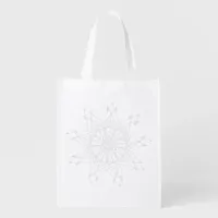 Sharp Mandala Adult Coloring Art Supplies Bag