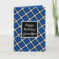 Modern Personalized Happy Birthday Grandpa Card