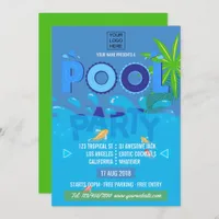 Corporate/Club Summer Pool Party Invitation