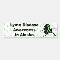 Alaska Lyme Disease Awaremess Bumper Sticker