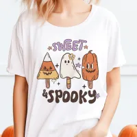 Sweet & Spooky Retro Halloween Tri-Blend Shirt