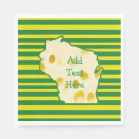 Swiss Cheese Head Wisconsin Party Napkins