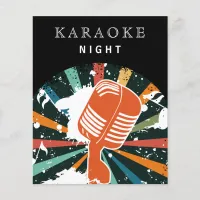 Budget Karaoke Night Party Invitation