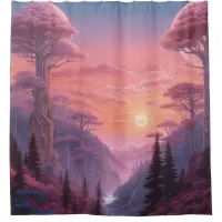 Pastel Sunset Shower Curtain