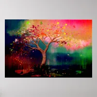 *~* AP81 Modern Artistic Tree Ethereal Original Poster