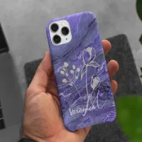 Pretty Elegant Purple iPhone Case