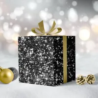 Chunky Glitter Pattern Black ID144 Wrapping Paper