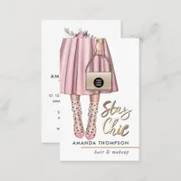 Pink Girly Business Card