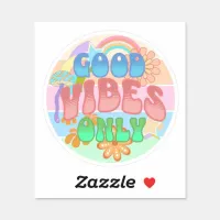 Good Vibes Only | Retro Vintage  Sticker