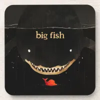 Big Dark Shark Beverage Coaster