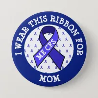 ME/CFS Syndrome Awareness Ribbon Button